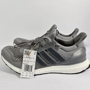 Adidas Ultraboost 1.0 Wolf Grey White Running Shoes Men Sz 10.5 HQ4200 Sneakers